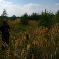 Karel Prach on the Radovesice spoil heap